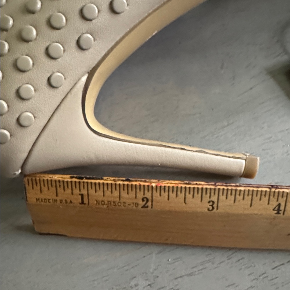 French Connection Beige Studded Heels - Picture 9 of 9